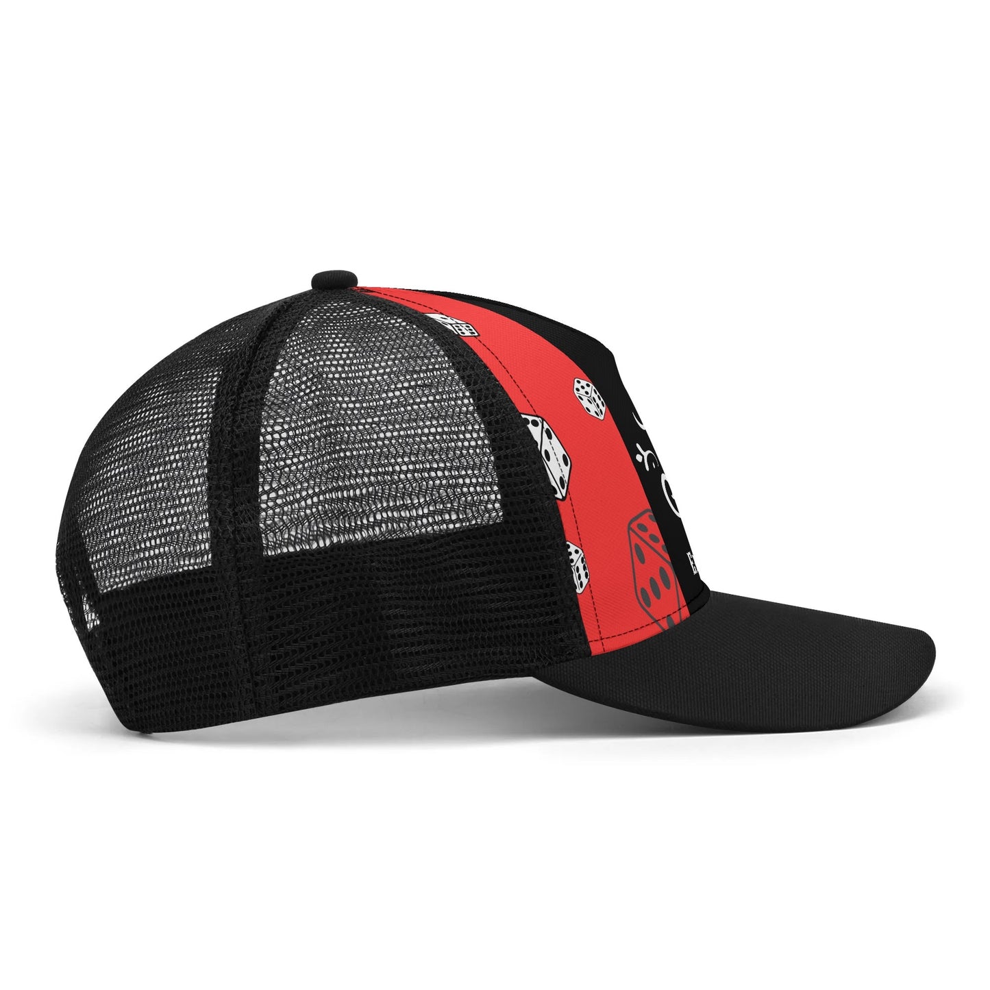 ERICKA LYNN "ROLL THE DICE" Front Printing Mesh Trucker Hats