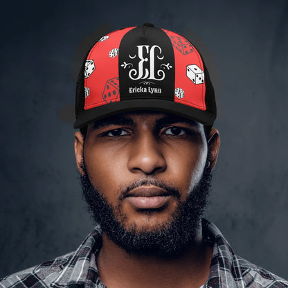 ERICKA LYNN "ROLL THE DICE" Front Printing Mesh Trucker Hats