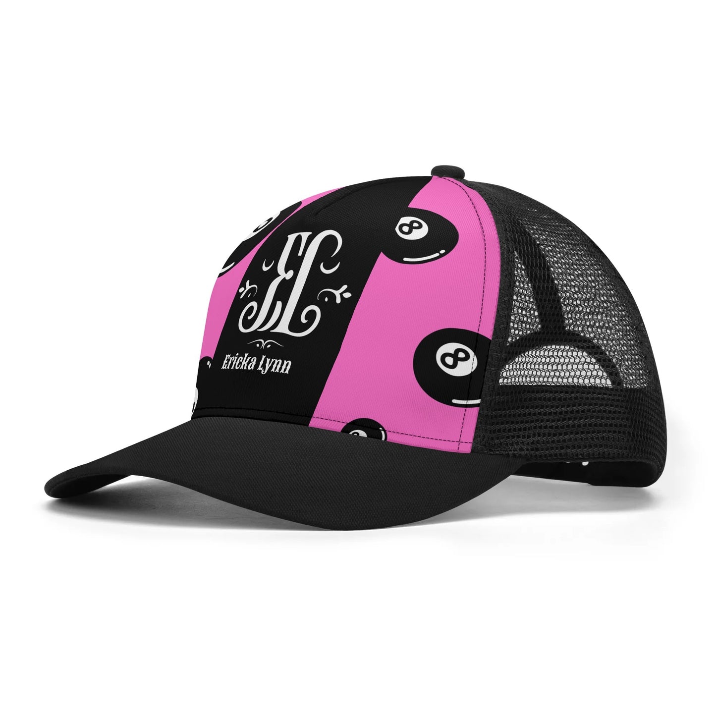 ERICKA LYNN "8 BALL" Front Printing Mesh Trucker Hats