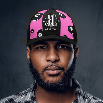 ERICKA LYNN "8 BALL" Front Printing Mesh Trucker Hats