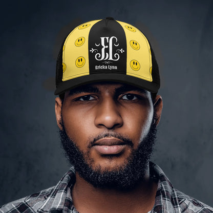 ERICKA LYNN "SMILES" Front Printing Mesh Trucker Hats