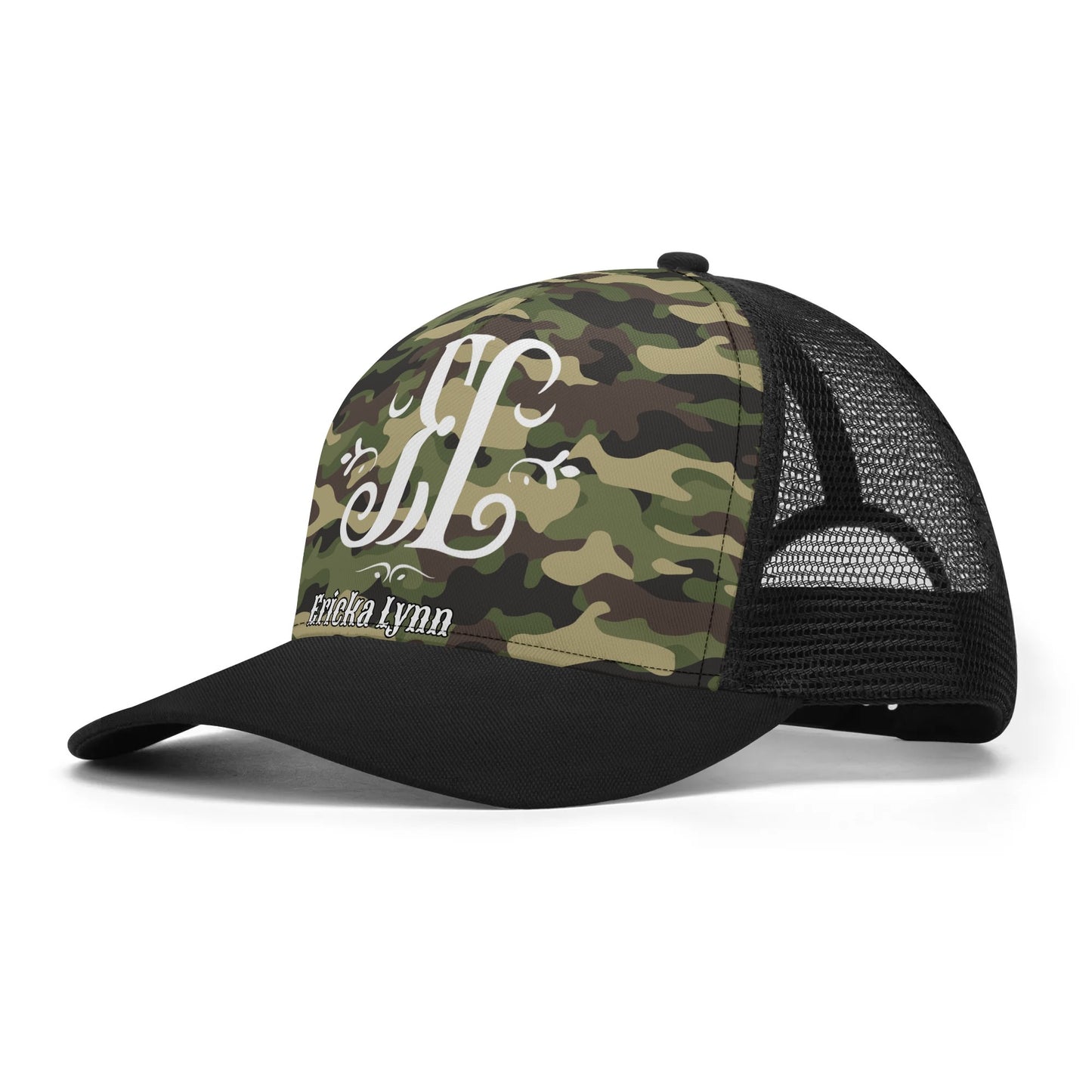 ERICKA LYNN "CAMO" Front Printing Mesh Trucker Hats