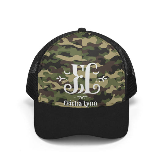 ERICKA LYNN "CAMO" Front Printing Mesh Trucker Hats