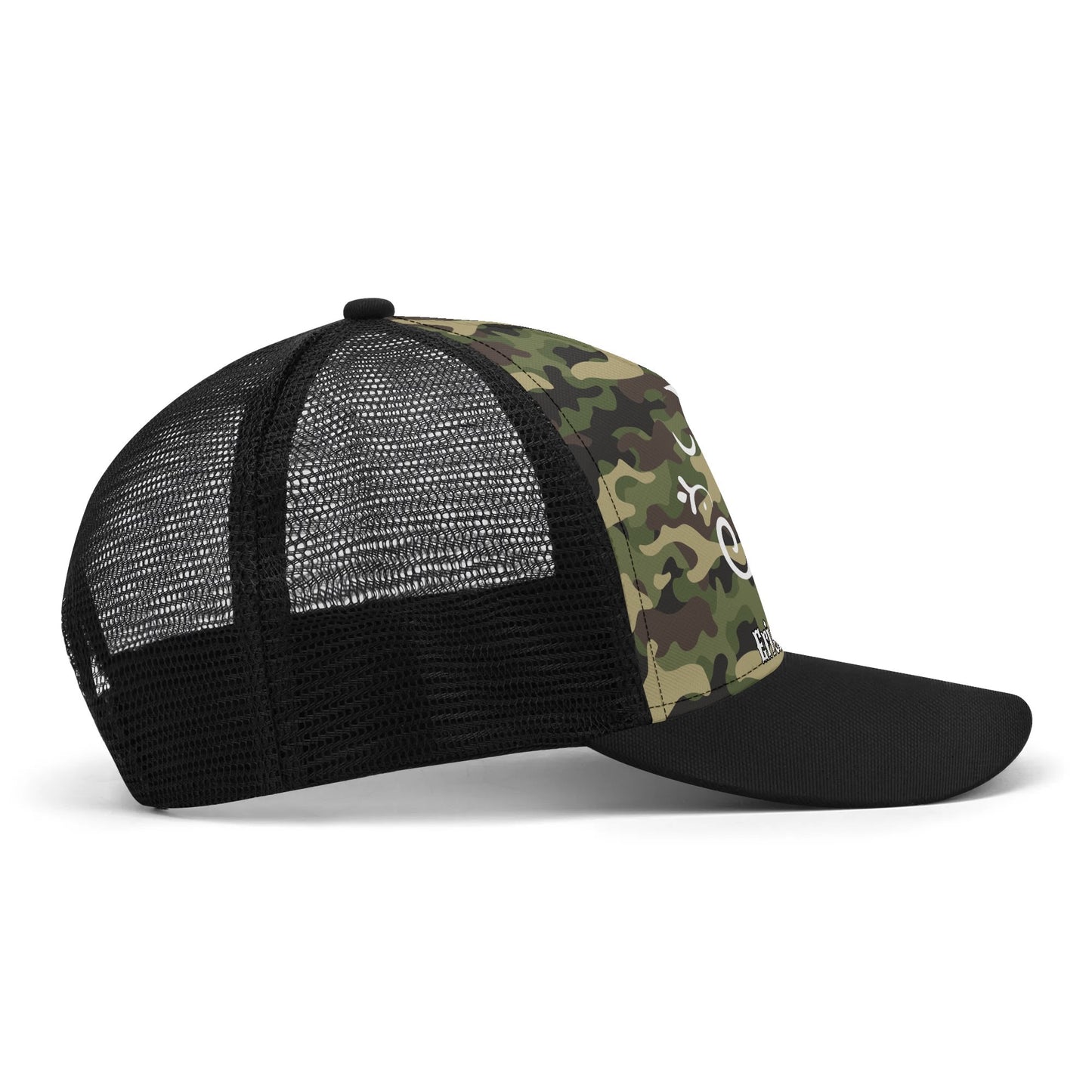 ERICKA LYNN "CAMO" Front Printing Mesh Trucker Hats
