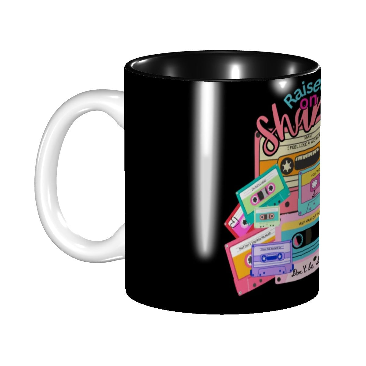 "Raised on Shania" Ceramic Coffee Mug (Pick your COLOR!)