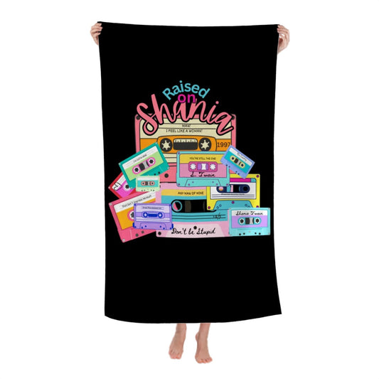 Raised on Shania - Microfiber Beach Towel