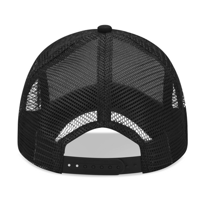 Emobrideried Grid Mesh Trucker Hat