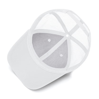 Emobrideried Grid Mesh Trucker Hat