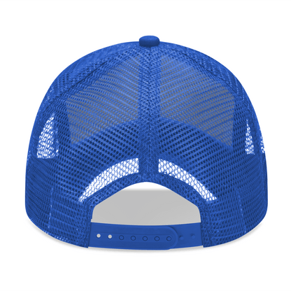 Emobrideried Grid Mesh Trucker Hat