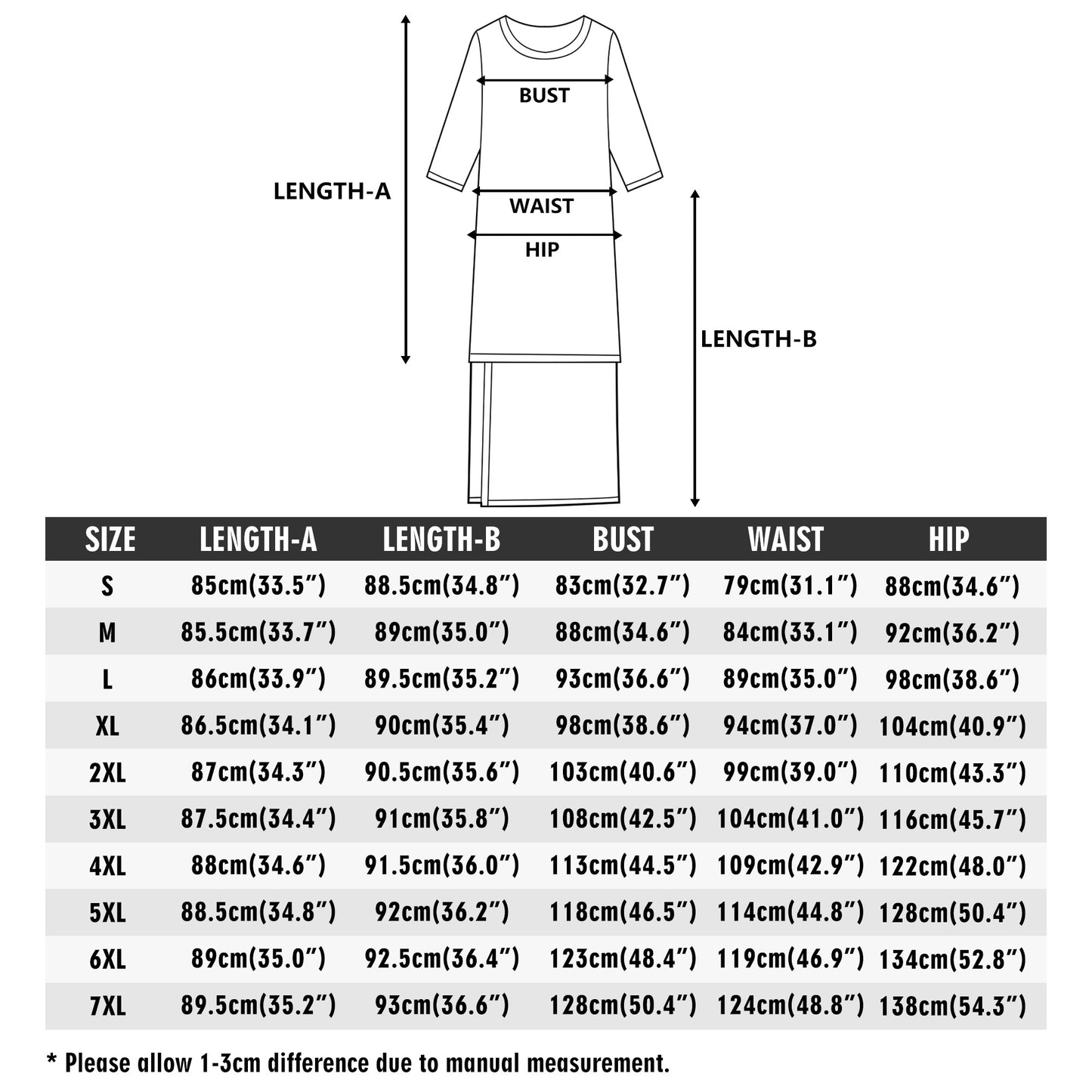 Neon Lights and Music Notes - Women's Lightweight Oversize Half-Sleeve T-shirt & Midi Skirt Two-Piece Set
