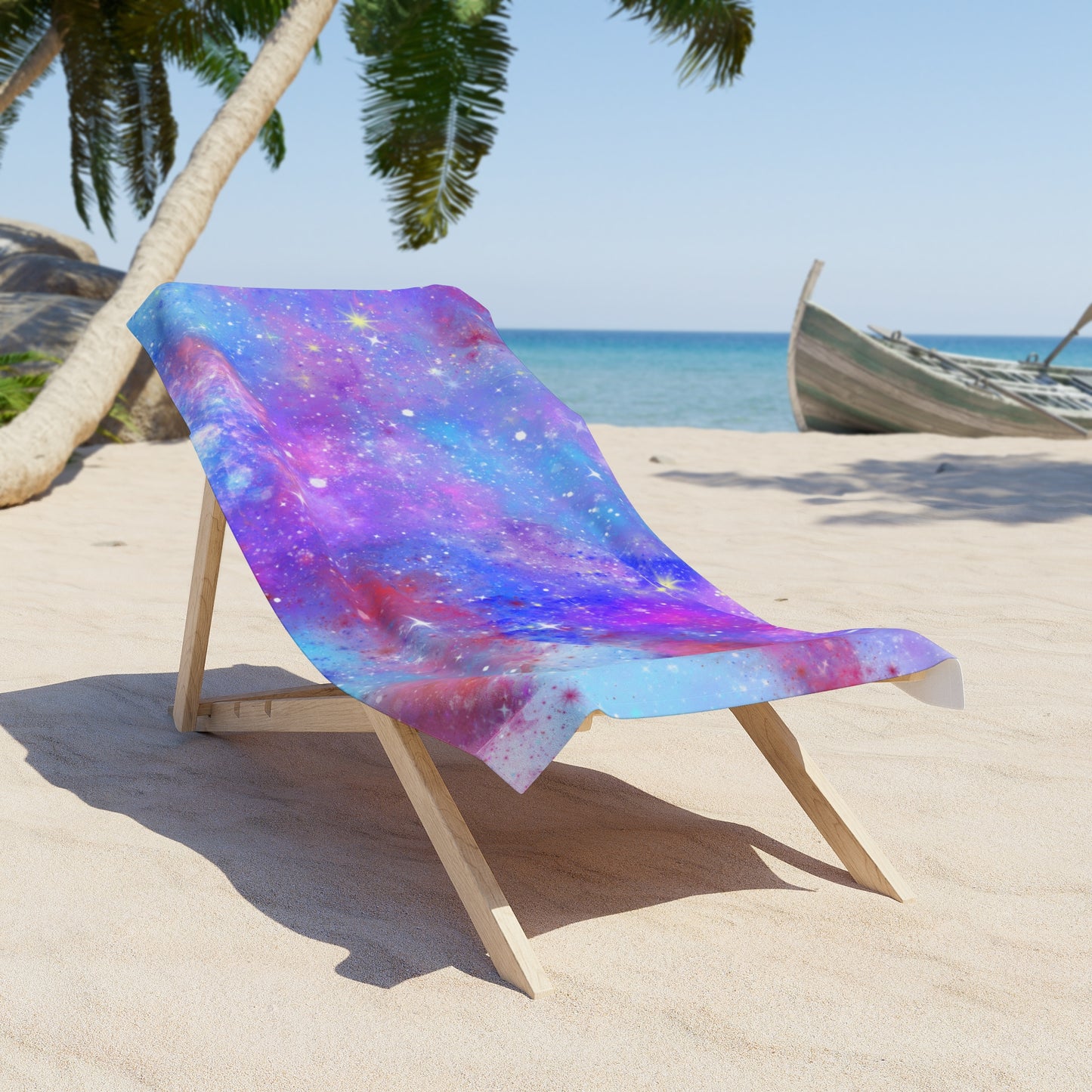 "Galaxy Smoke" Beach Towel