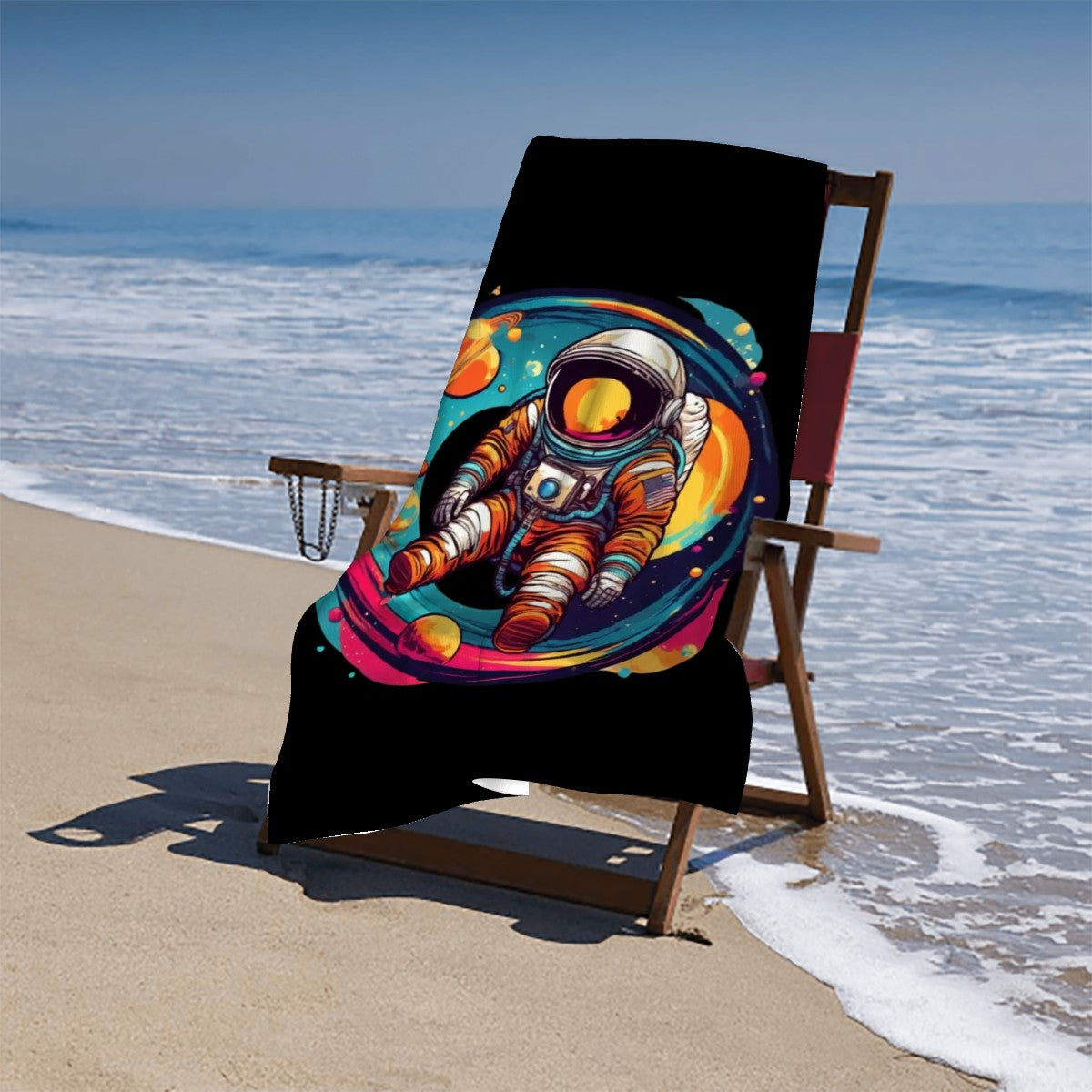 Astrofloat in Space- Microfiber Beach Towel