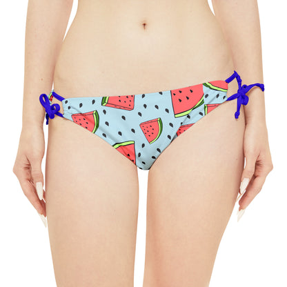 Watermelon Crawl Strappy Bikini Set (AOP)