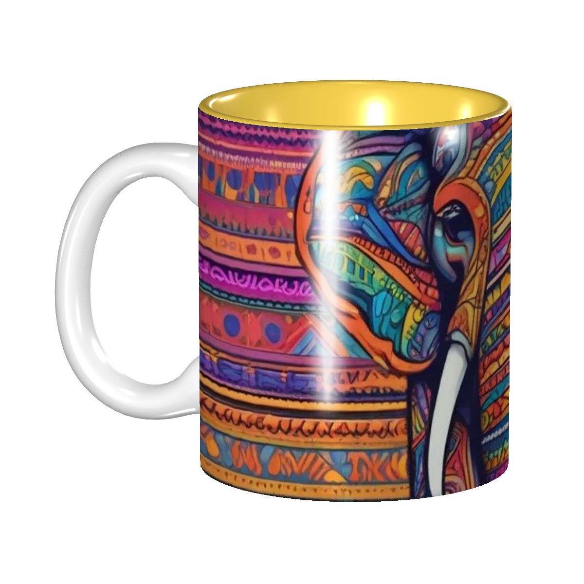 Tribal Elephant - Ceramic Coffee Mugs