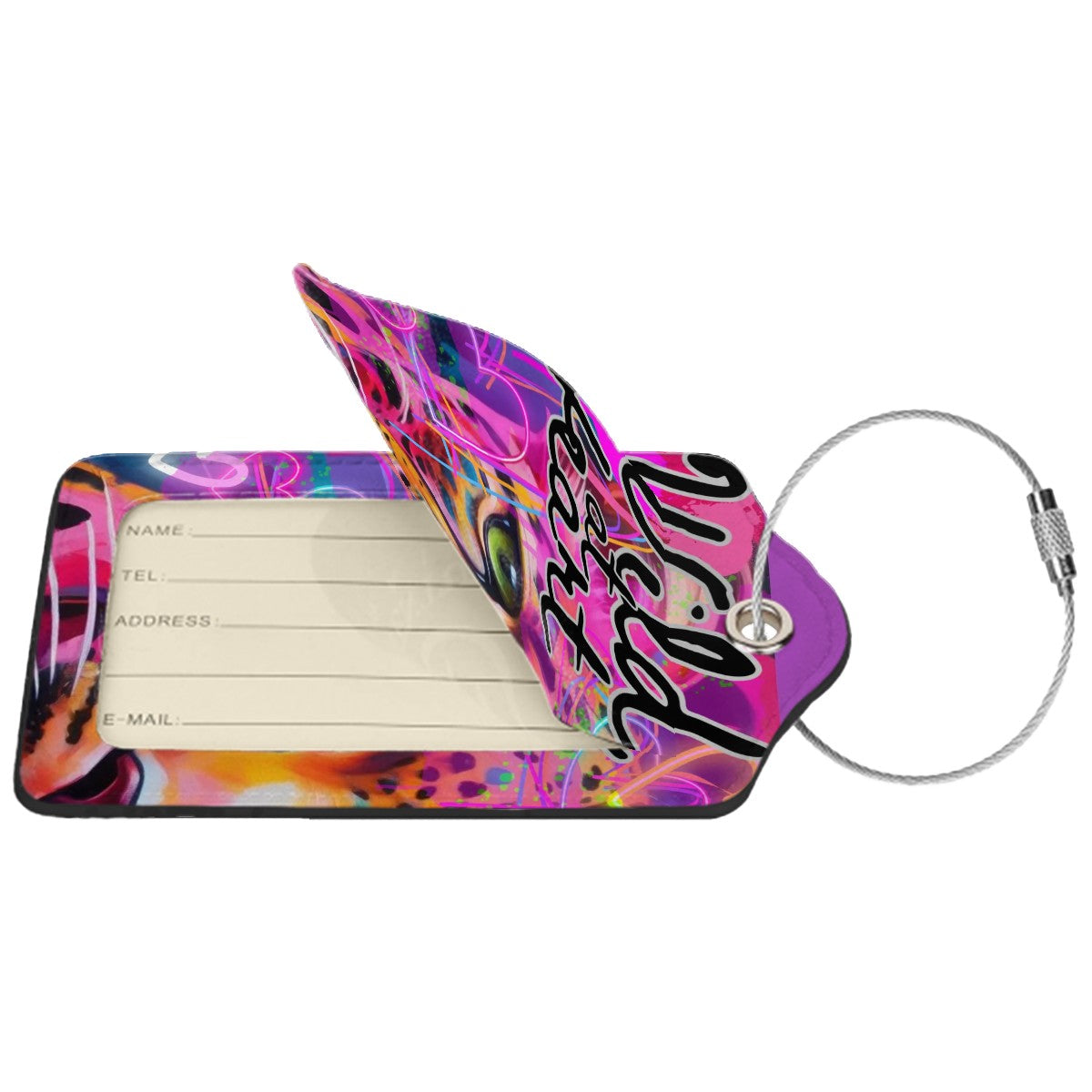 Wild at Heart - Leather Tag for Suitcase