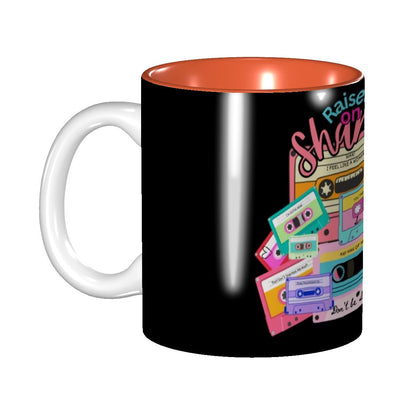 "Raised on Shania" Ceramic Coffee Mug (Pick your COLOR!)