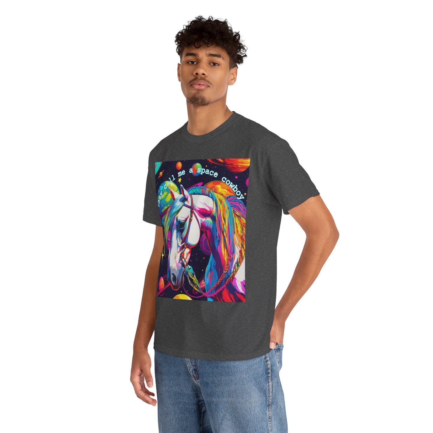 "They Call Me a Space Cowboy" - Unisex Heavy Cotton Tee