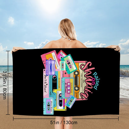 Raised on Shania - Microfiber Beach Towel