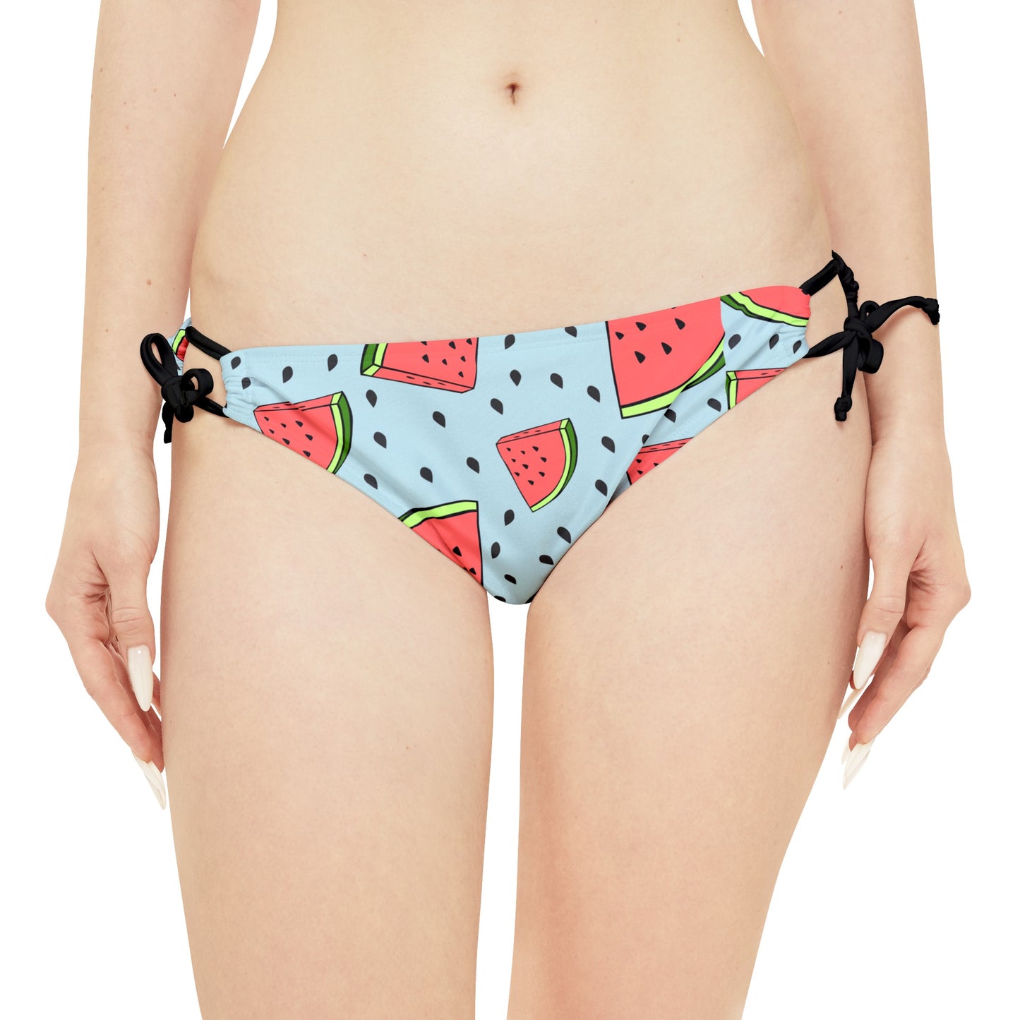 Watermelon Crawl Strappy Bikini Set (AOP)