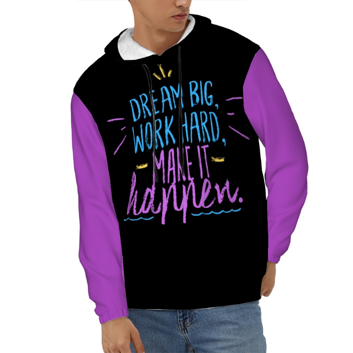 'Dream Big, Work Hard, Make it Happen' Unisex Hoodie