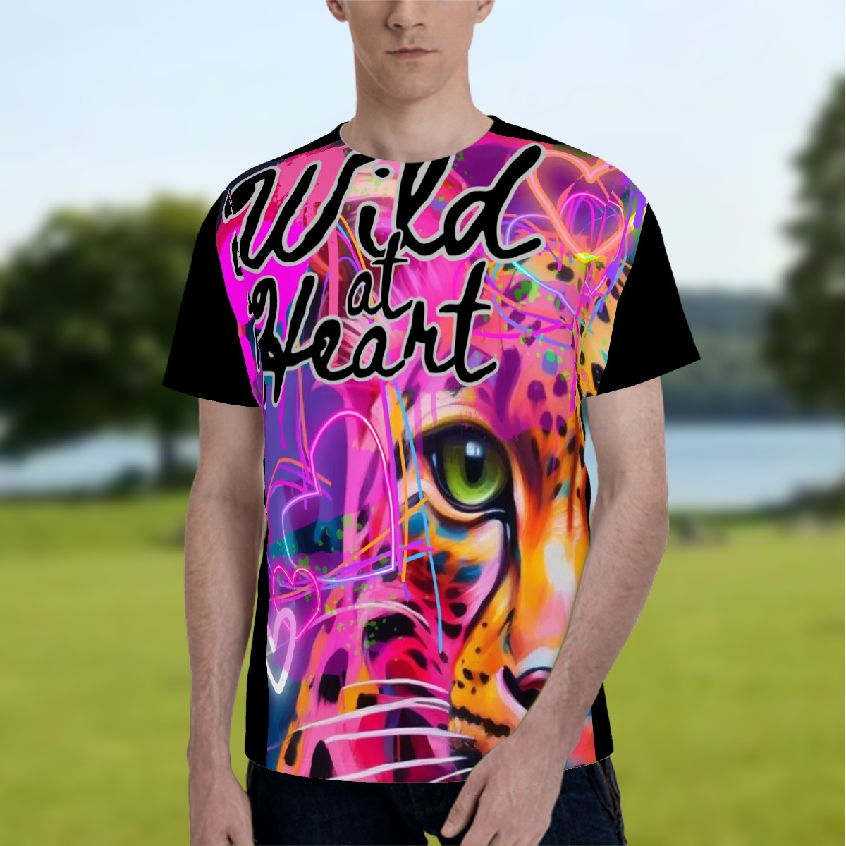 "Wild at Heart" Crew Neck T-Shirt