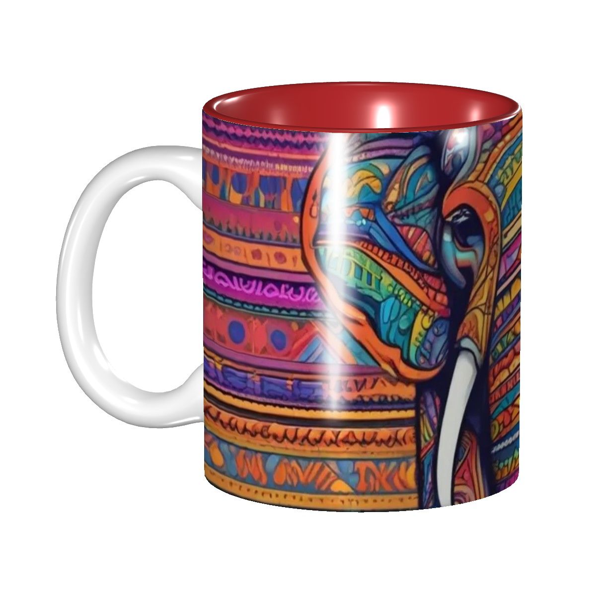 Tribal Elephant - Ceramic Coffee Mugs