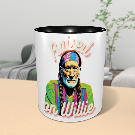 "Raised on Willie" Ceramic Coffee Mug