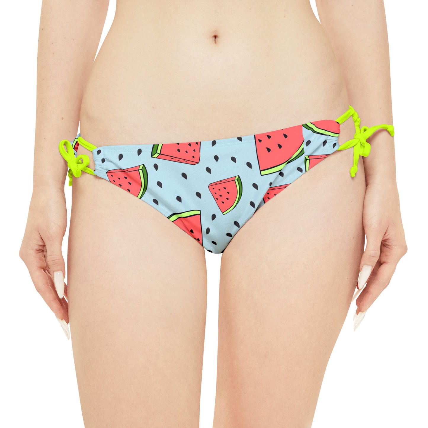 Watermelon Crawl Strappy Bikini Set (AOP)