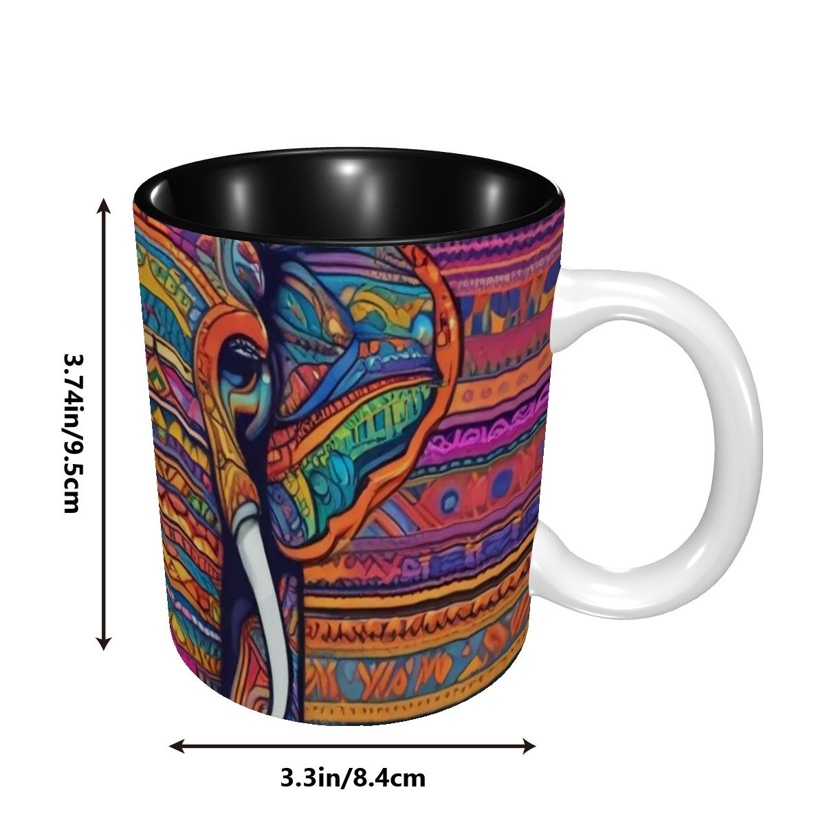 Tribal Elephant - Ceramic Coffee Mugs