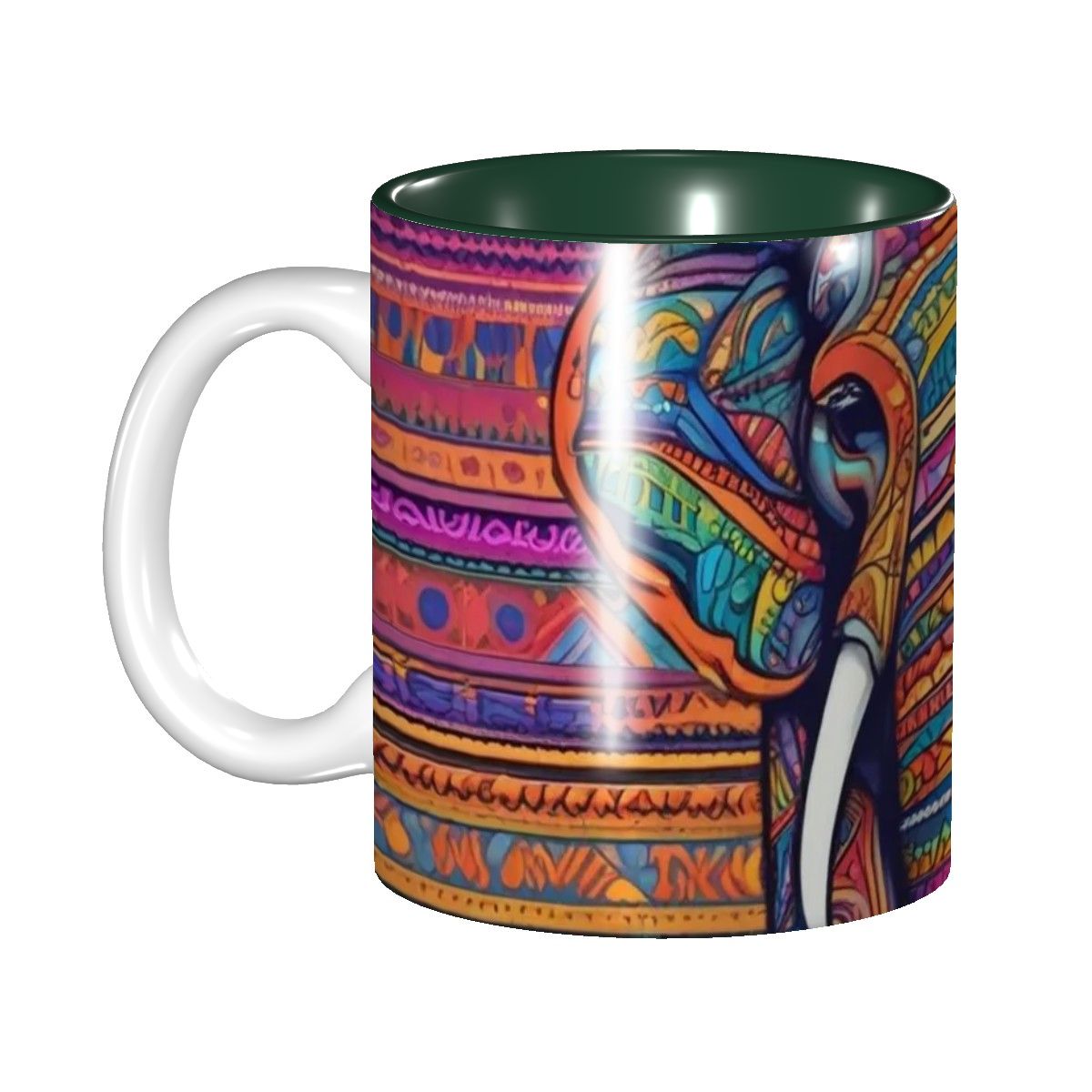 Tribal Elephant - Ceramic Coffee Mugs