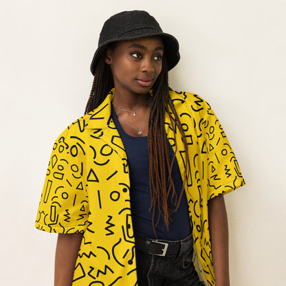 Funky Scribbles - Unisex Button-up Shirt