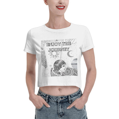 'Enjoy the Journey, Gypsy' Crop T-Shirt