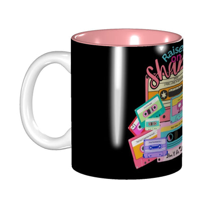 "Raised on Shania" Ceramic Coffee Mug (Pick your COLOR!)