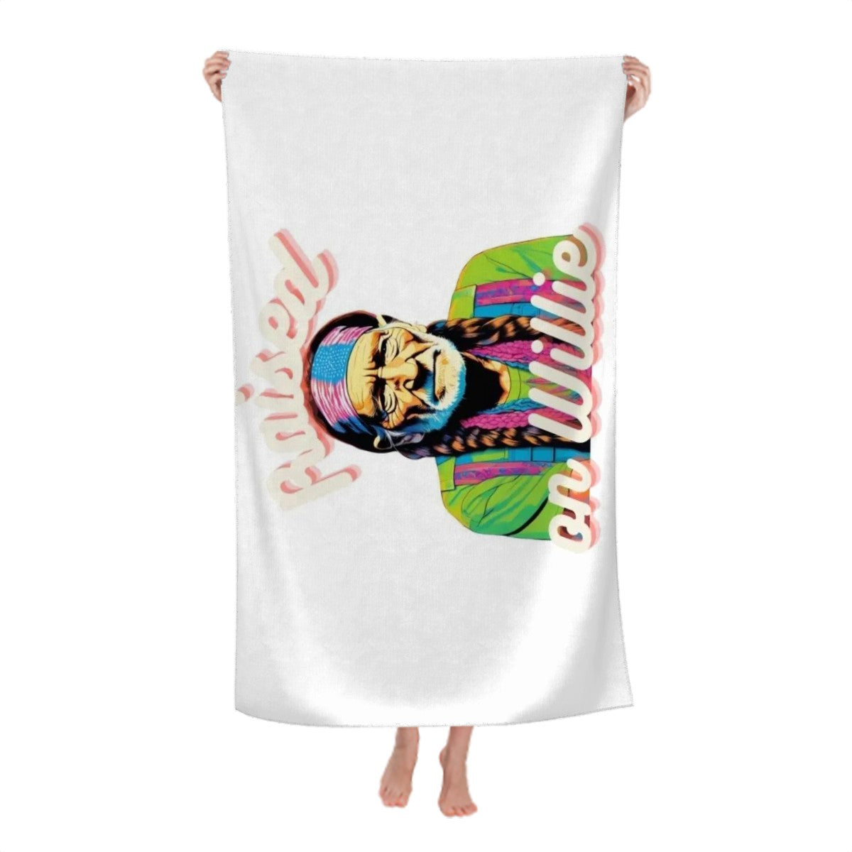 "Raised on Willie" Microfiber Beach Towel