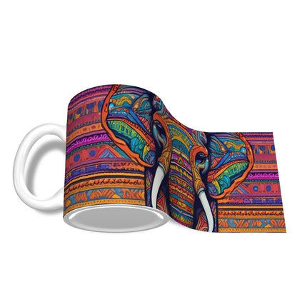 Tribal Elephant - Ceramic Coffee Mugs