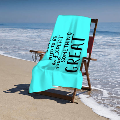 Do Something Great - Microfiber Beach Towel