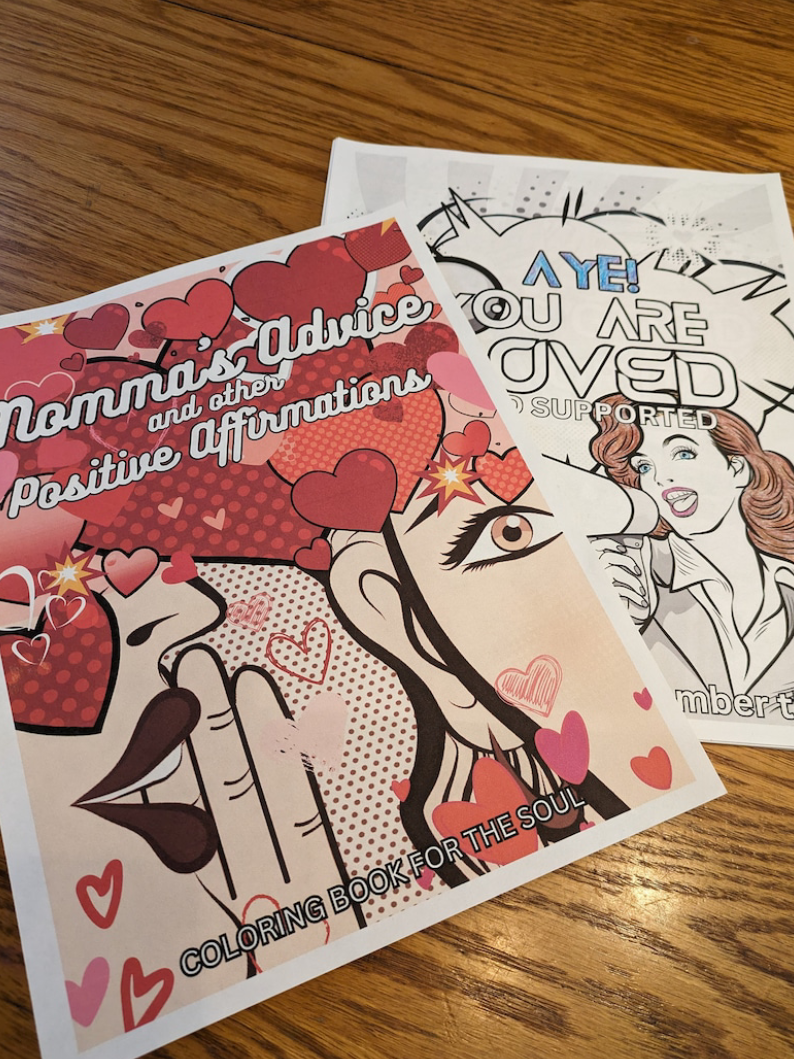 Momma's Advice and Other Positive Affirmations Coloring Book