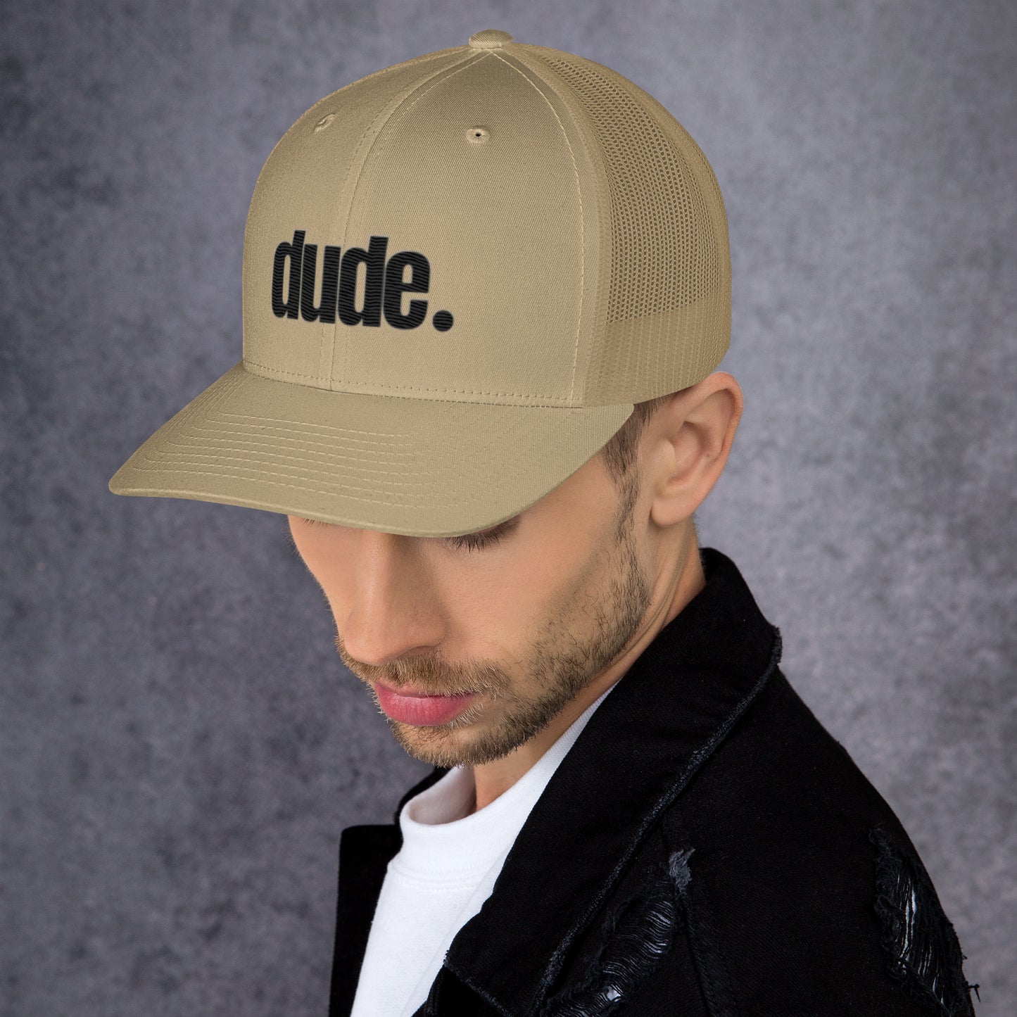 "dude." Trucker Cap