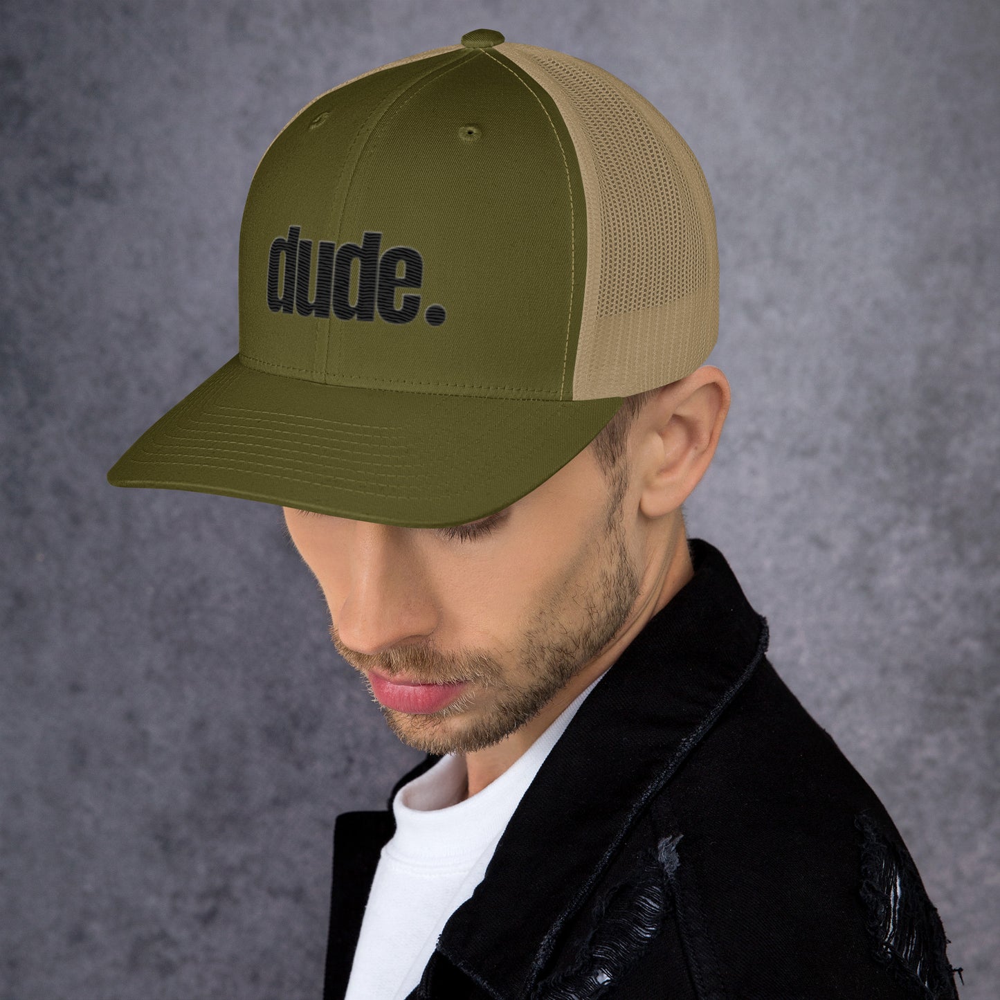 "dude." Trucker Cap