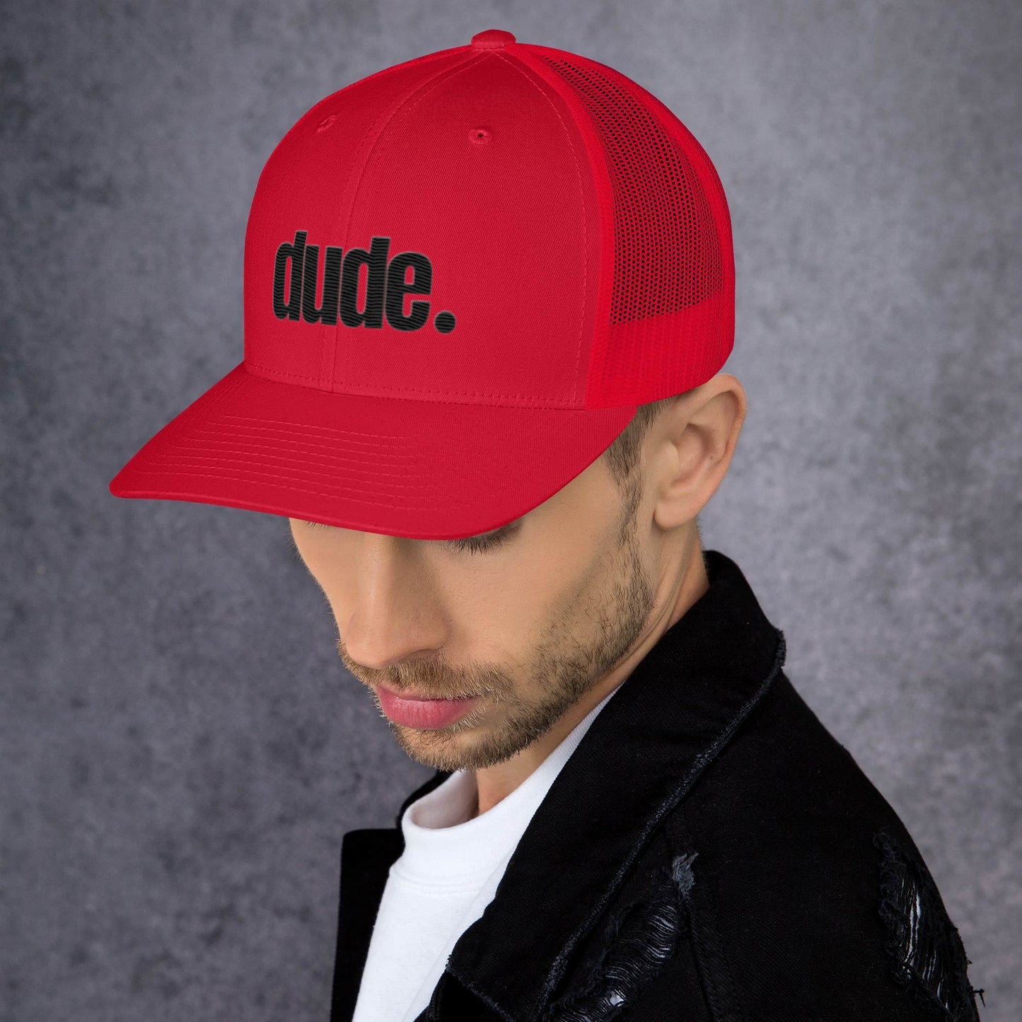 "dude." Trucker Cap